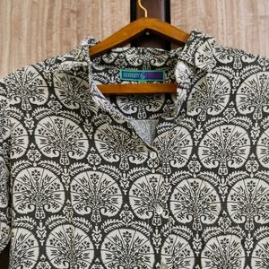 Printed Short Kurta (34-36) 🤎🤍