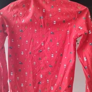 Bright Red Boys Shirt