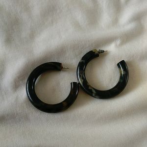 Wooden Hoop Earrings