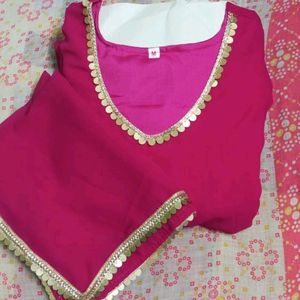 New/Unused Georgette Gown With Dupatta