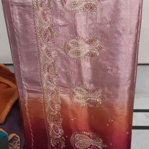 Paperwork Silk Saree