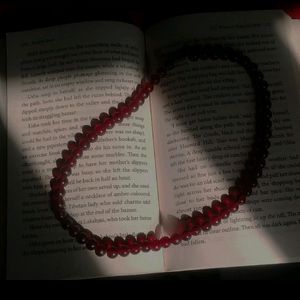 Maroon Beads Necklace ❤️