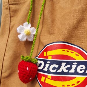 🍓  & 🍄  Lip Balm Holder Bag Charm Combo