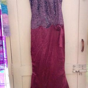 Party Wear Mermaid Long Gown.40rs Off Shipping