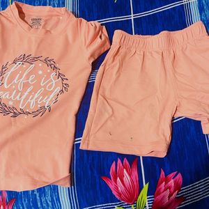 Baby girl T-shirt And Shorts