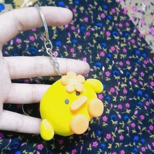 Cute Handmade Duckling Keychain 🐥