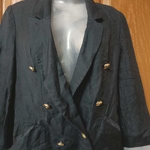 Navy Blue Korean Blazer