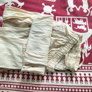 Srishti Pure Cotton  Off-white Churidar Pajama