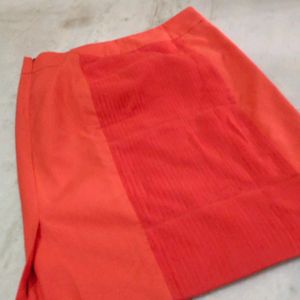 For Sale: Rust Orange Mini Skirt