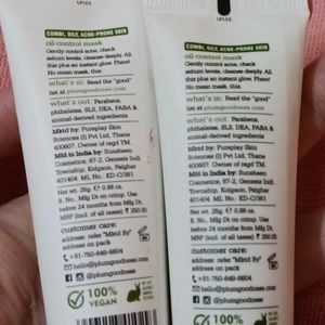 Pack Of 2 Plum Green Tea Clear Face Mask