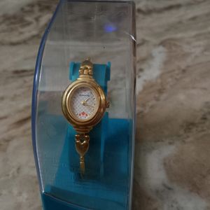 Sonata Golden Ladies Watch.