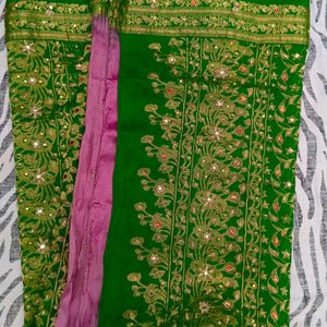 Zardoji Maggam Work Design Saree