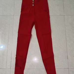 Women Red Trouser