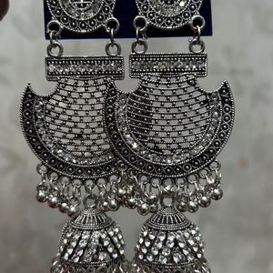 Silver Long Jhumka