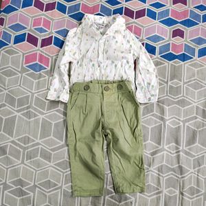 Party Wear For Baby Boy With Suspender And Bowtie