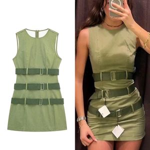 VIRAL BUCKLED DRESS