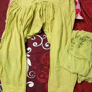 Hand Painted Cotton Salwar Suit