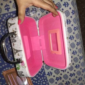 Women Make Up Bag And Face Scrub Free