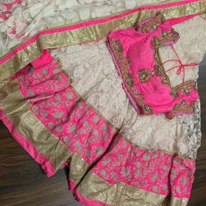 White & Pink Lehenga Set🤍🩷