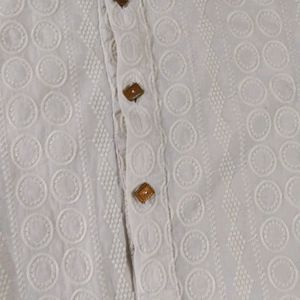 White Kurta For Man