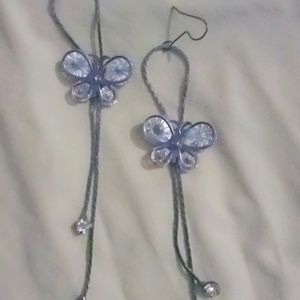 Silver Diamond Stone Beautiful Earings