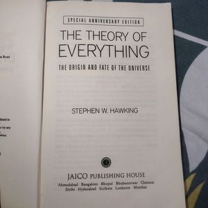 THE THEORY OF EVERYTHING BY STEPHEN HAWKING