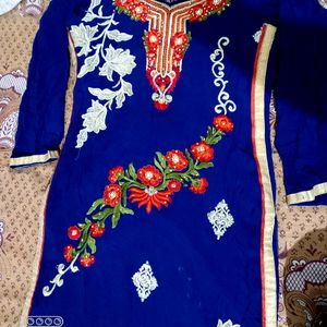 Navy Blue 🔹Long Kurti Daily Wear