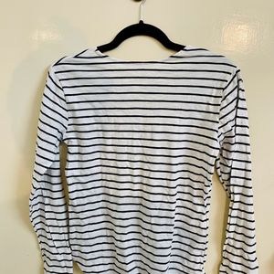 Black White Strip Tshirt