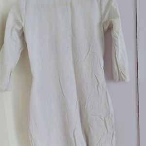 Off White Cotton Kurta