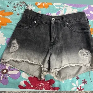 Hot Black  Denim Shorts