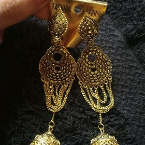 Golden Long Earrings