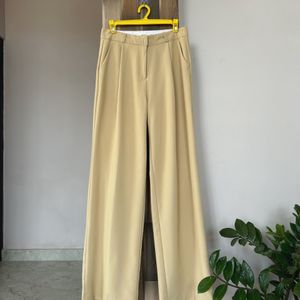 Beige Premium Quality Highwaist Trouser