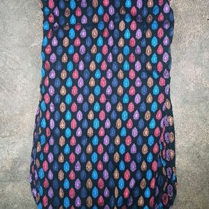 Black Kurti Combo Red Payjama