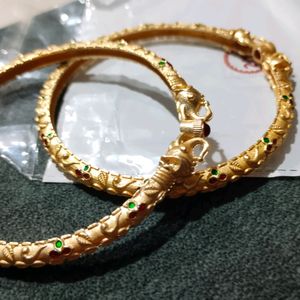 Gold plated bangles