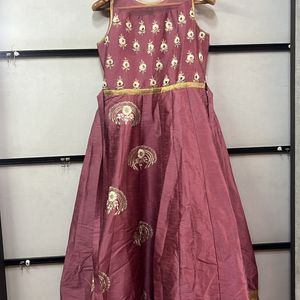 Purple Elegant Kids Indianwear Gown