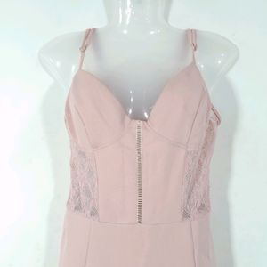 Bubblegum Pink Sleeveless  Dress(Women's)