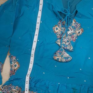 Sky Blue Lengha Choli