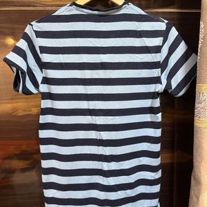 Blue and Black Stripes tshirt