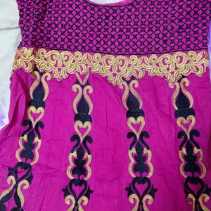 Anarkali Kurthi Set Cotton