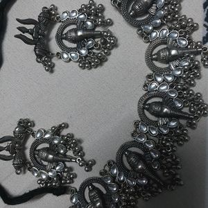 Beautiful Oxidised Choker Set