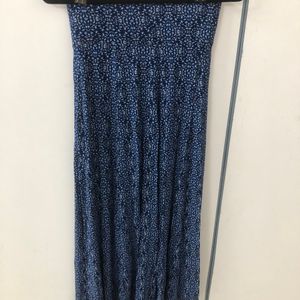 Printed Blue Skirt - Size Small