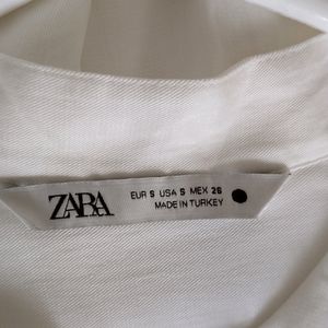 Zara Flowy Shirt With Pockets