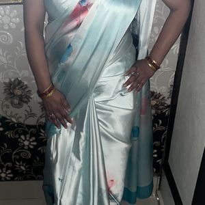 Pure satin new saree