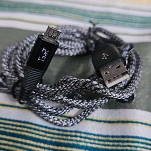 Braided Usb C And Micro Mobile cable Pack Of 6