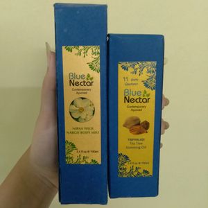 Combo Of Blue Nectar Nargis Body Mist for long las