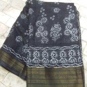 New Batik Saree With Blouse Pc