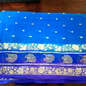 Rajasthani ChiffonSilkSaree - Silversilk Zari