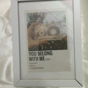 music poster with frame