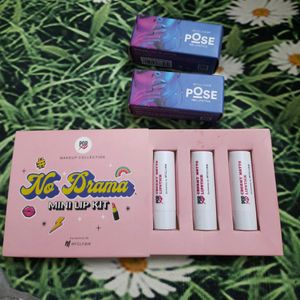 Combo Myglamm Pose HD Lipstick And Nude Lipsticts