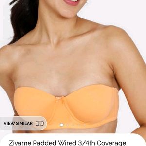 34C Strapless Padded Bra (Wired)